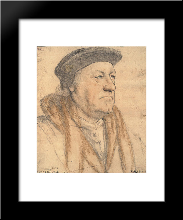 George Nevill, 3Rd Baron Bergavenny 20x24 Black Modern Wood Framed Art Print Poster by Holbein the Younger, Hans