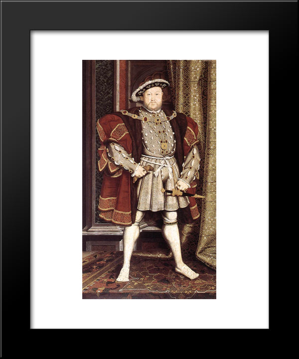 Henry Viii 20x24 Black Modern Wood Framed Art Print Poster by Holbein the Younger, Hans