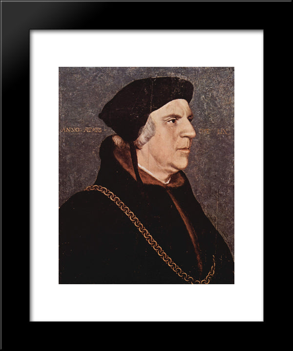 Sir William Butts 20x24 Black Modern Wood Framed Art Print Poster by Holbein the Younger, Hans