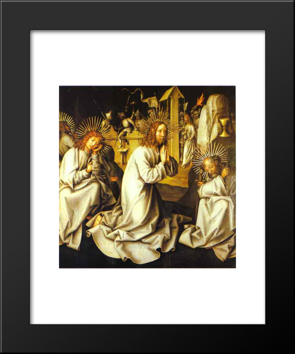 The Agony In The Garden 20x24 Black Modern Wood Framed Art Print Poster by Holbein the Younger, Hans