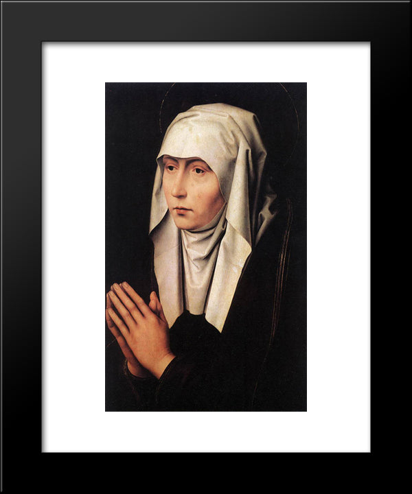 Mater Dolorosa 20x24 Black Modern Wood Framed Art Print Poster by Memling, Hans