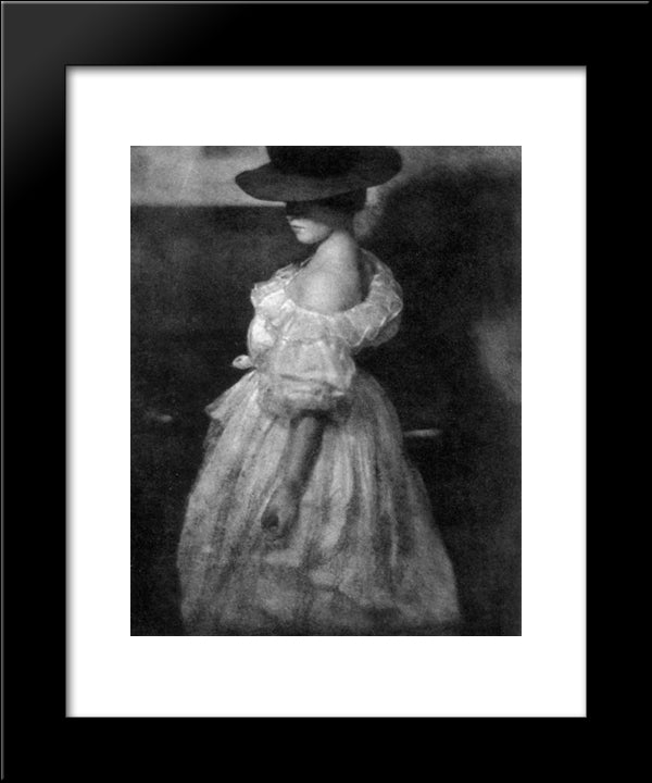 Miss Mary 20x24 Black Modern Wood Framed Art Print Poster by Kuhn, Heinrich