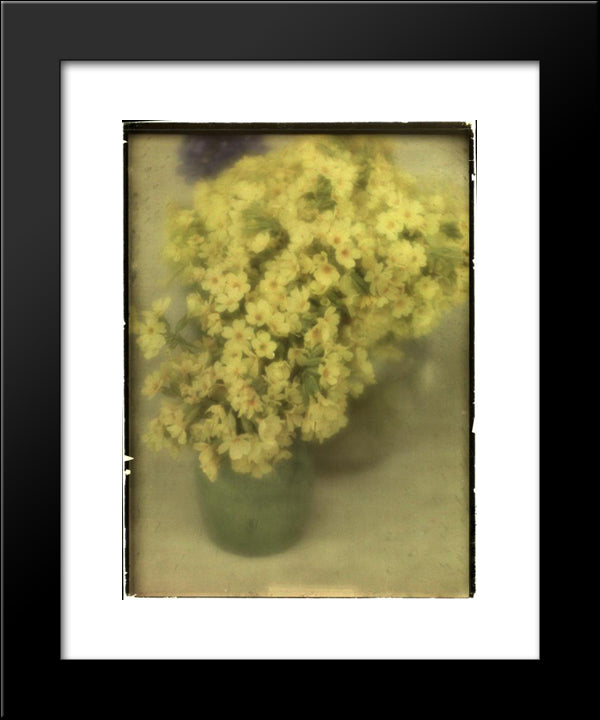 Stilleben Mit Blumen 20x24 Black Modern Wood Framed Art Print Poster by Kuhn, Heinrich