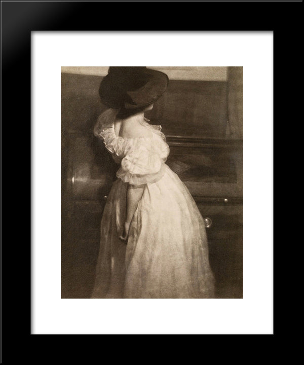 Study In Tonal Values Iii (Mary Warner) 20x24 Black Modern Wood Framed Art Print Poster by Kuhn, Heinrich
