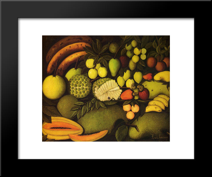 1908 20x24 Black Modern Wood Framed Art Print Poster by Rousseau, Henri