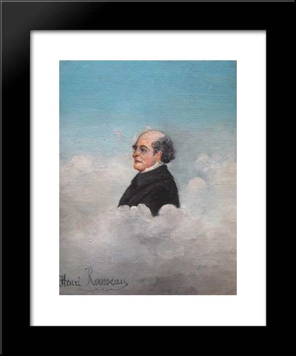 Portrait Du Pere Del`Artiste 20x24 Black Modern Wood Framed Art Print Poster by Rousseau, Henri