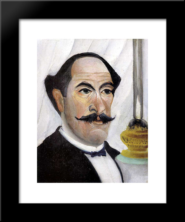 Self Portrait 20x24 Black Modern Wood Framed Art Print Poster by Rousseau, Henri