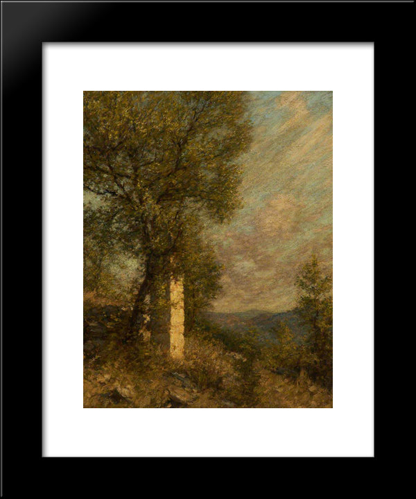 A Provencal Morning 20x24 Black Modern Wood Framed Art Print Poster by La Thangue, Henry Herbert