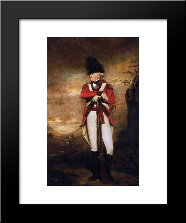 Captain Hay Of Spot 20x24 Black Modern Wood Framed Art Print Poster by Raeburn, Henry