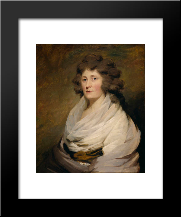 Mrs. Mclean Of Kinlochaline 20x24 Black Modern Wood Framed Art Print Poster by Raeburn, Henry
