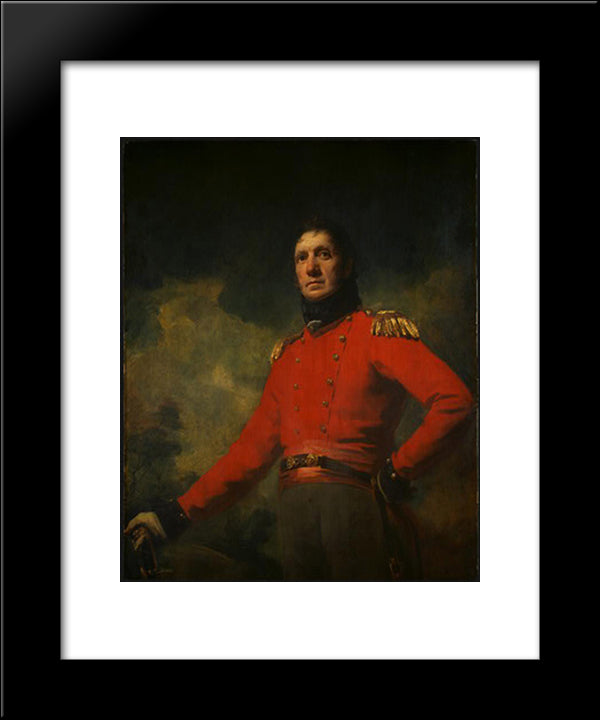 Portrait Of Colonel Francis James Scott 20x24 Black Modern Wood Framed Art Print Poster by Raeburn, Henry
