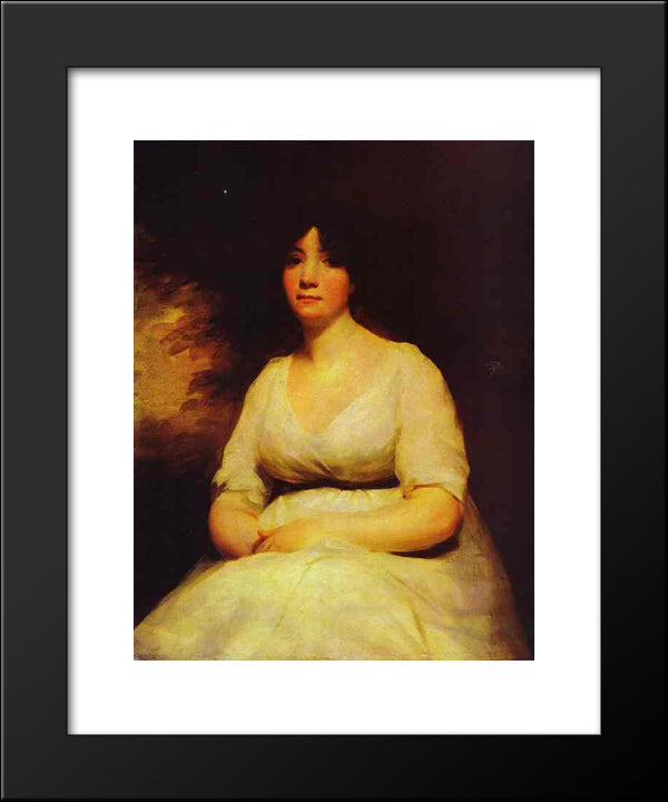Portrait Of Mrs. Kenneth Murchison 20x24 Black Modern Wood Framed Art Print Poster by Raeburn, Henry