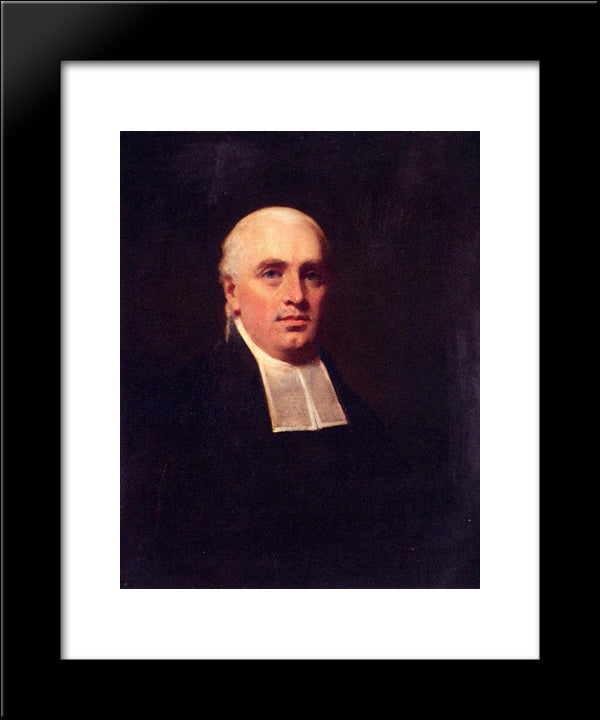 Portrait Of The Rev. William Paul 20x24 Black Modern Wood Framed Art Print Poster by Raeburn, Henry