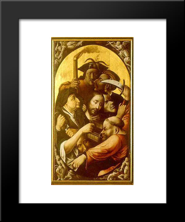 Passion Of The Christ 20x24 Black Modern Wood Framed Art Print Poster by Bosch, Hieronymus