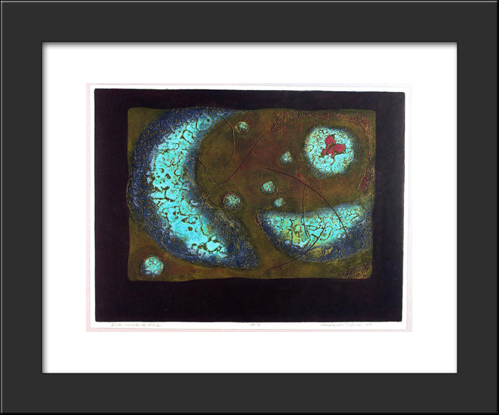 Birthmark 20x24 Black Modern Wood Framed Art Print Poster by Tajima, Hiroyuki