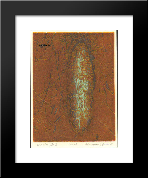 Creation 20x24 Black Modern Wood Framed Art Print Poster by Tajima, Hiroyuki