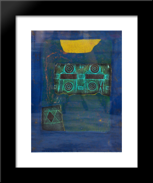 The Decorated Tomb Of Ancient Japan B 20x24 Black Modern Wood Framed Art Print Poster by Tajima, Hiroyuki