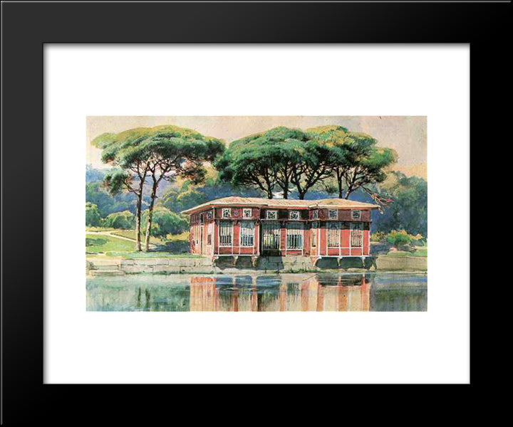 Unknown Title 20x24 Black Modern Wood Framed Art Print Poster by Ali Riza, Hoca