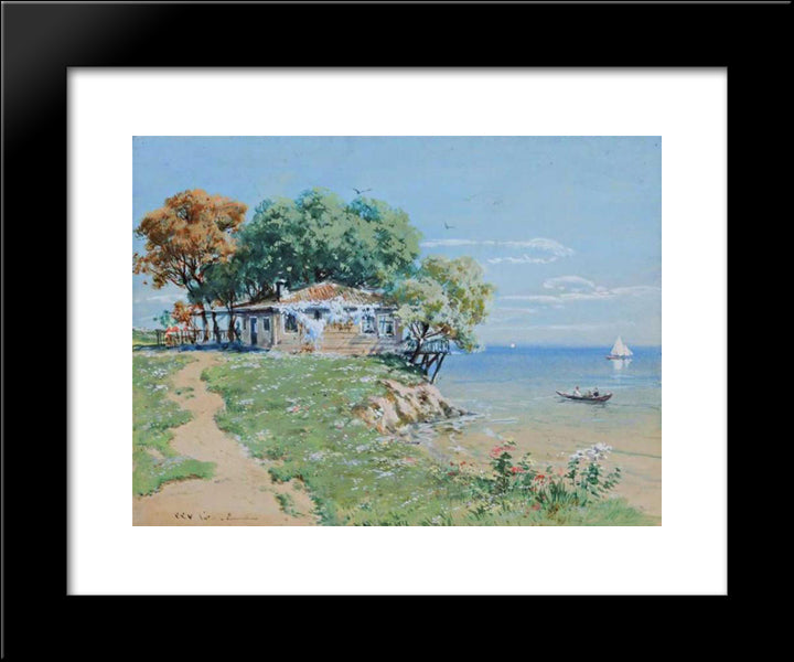 Untitled 20x24 Black Modern Wood Framed Art Print Poster by Ali Riza, Hoca