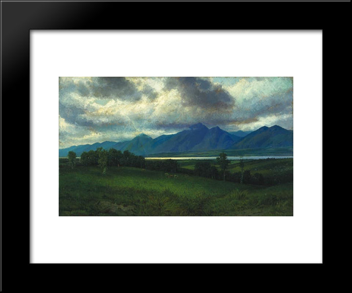 Down In The Laurentides 20x24 Black Modern Wood Framed Art Print Poster by Watson, Homer