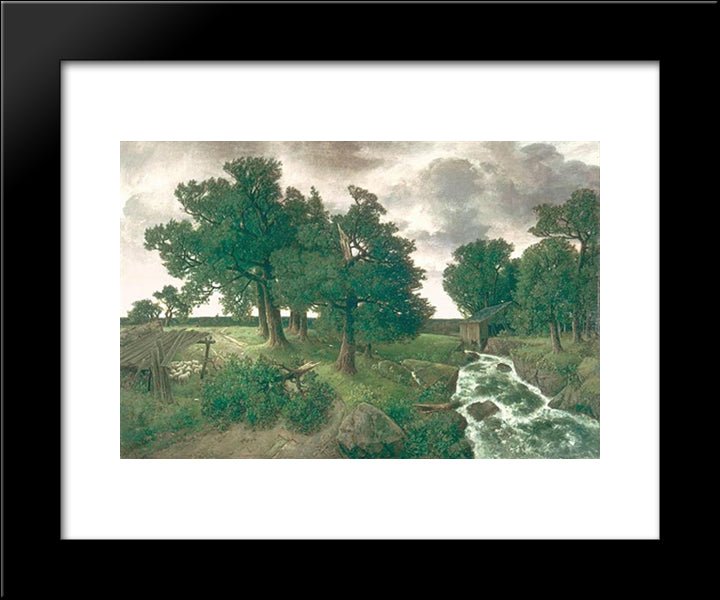 Evening After The Storm 20x24 Black Modern Wood Framed Art Print Poster by Watson, Homer