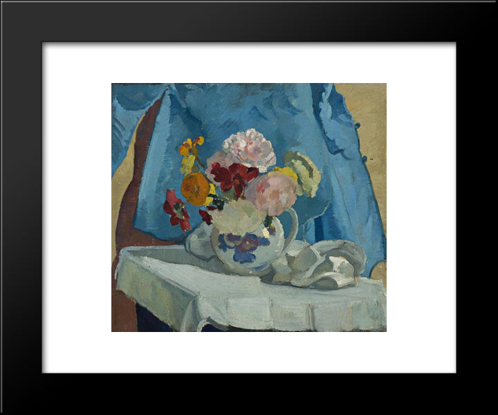 Still Life 20x24 Black Modern Wood Framed Art Print Poster by Trenerry, Horace