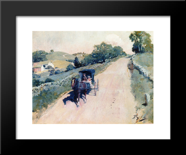 Headpiece For 'Good For The Soul' 20x24 Black Modern Wood Framed Art Print Poster by Pyle, Howard