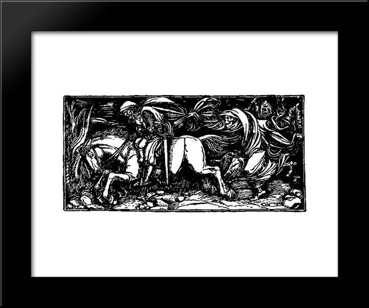 Otto Of The Silver Hand 35 20x24 Black Modern Wood Framed Art Print Poster by Pyle, Howard