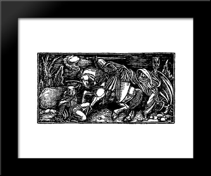 Otto Of The Silver Hand 37 20x24 Black Modern Wood Framed Art Print Poster by Pyle, Howard