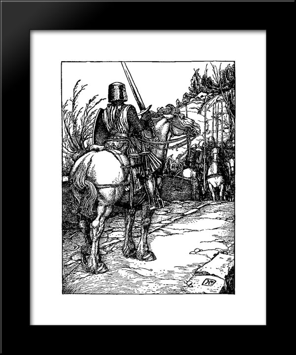 Otto Of The Silver Hand 38 20x24 Black Modern Wood Framed Art Print Poster by Pyle, Howard
