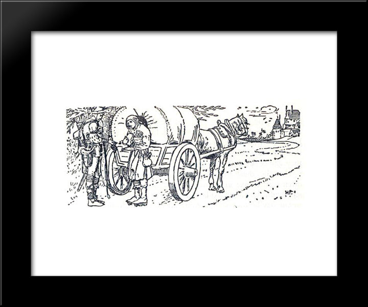 The Merry Adventures Of Robin Hood 11 20x24 Black Modern Wood Framed Art Print Poster by Pyle, Howard