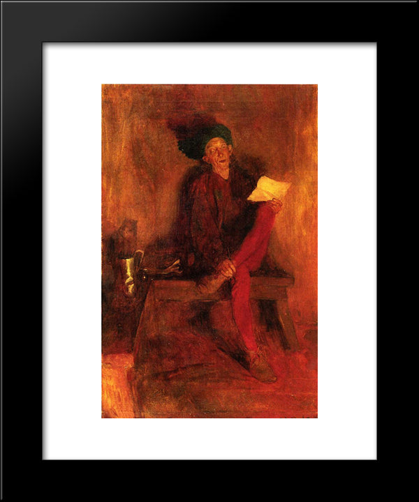 Villon - The Singer Fate Fashioned To Her Liking 20x24 Black Modern Wood Framed Art Print Poster by Pyle, Howard
