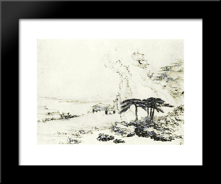 Summer 20x24 Black Modern Wood Framed Art Print Poster by Shen, Huang