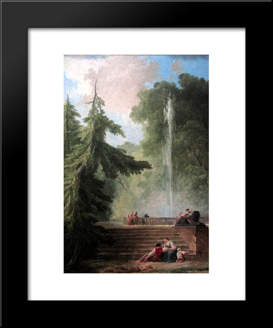 The Water Jet 20x24 Black Modern Wood Framed Art Print Poster by Robert, Hubert