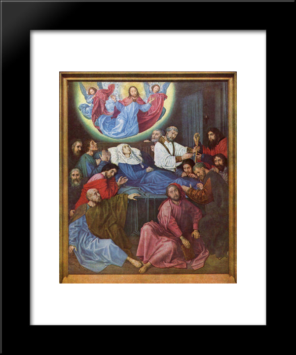 Death Of The Virgin 20x24 Black Modern Wood Framed Art Print Poster by van der Goes, Hugo