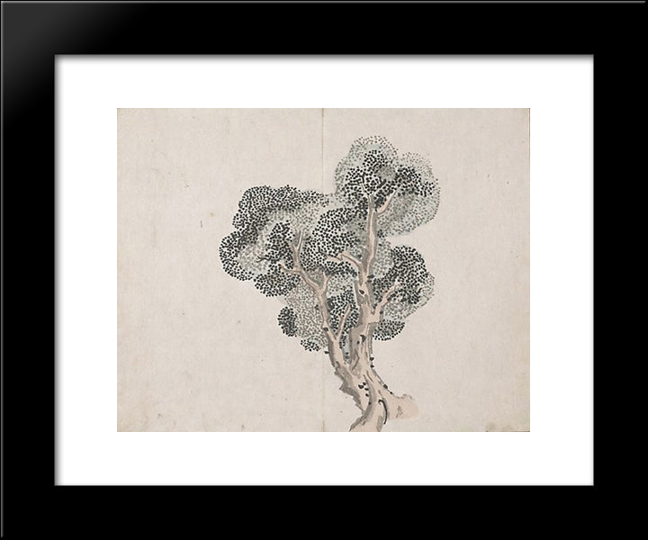 Untitled (A Tree Without Leaves) 20x24 Black Modern Wood Framed Art Print Poster by no Taiga, Ike