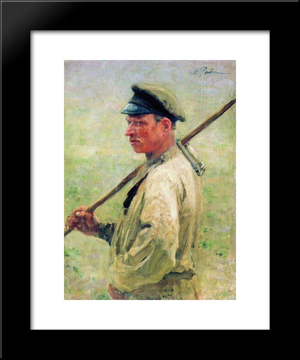 Chopper-Litvin. Zdravnevo 20x24 Black Modern Wood Framed Art Print Poster by Repin, Ilya