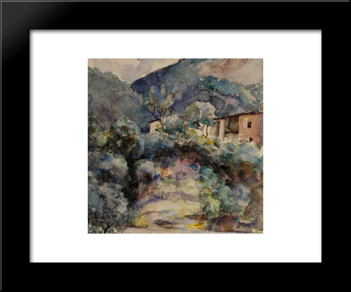 Mountain Landscape 20x24 Black Modern Wood Framed Art Print Poster by Andreescu, Ion