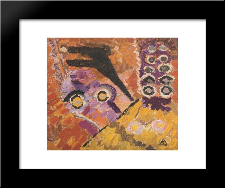 Violet Figure 20x24 Black Modern Wood Framed Art Print Poster by Tuculescu, Ion