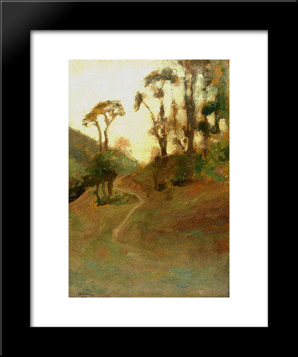Landscape 20x24 Black Modern Wood Framed Art Print Poster by Strambu, Ipolit