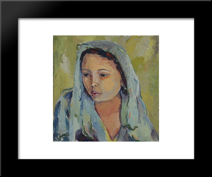 The Bride 20x24 Black Modern Wood Framed Art Print Poster by Stern, Irma