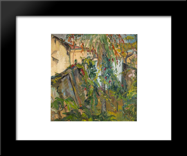 Zanzibar Garden 20x24 Black Modern Wood Framed Art Print Poster by Stern, Irma