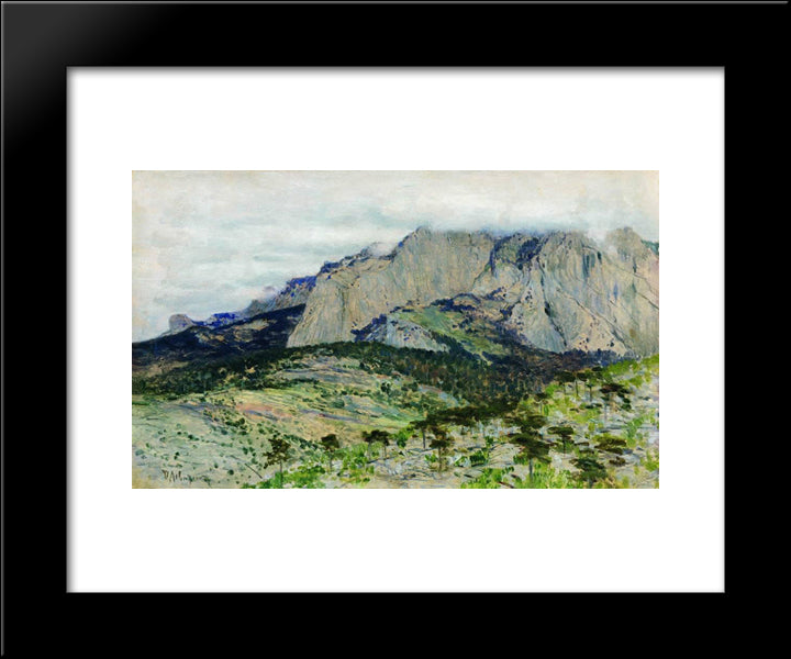 Ai-Petri 20x24 Black Modern Wood Framed Art Print Poster by Levitan, Isaac
