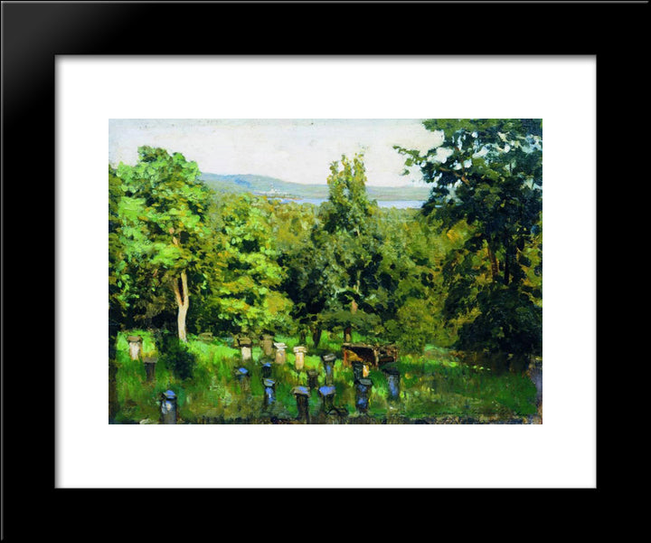 Apiary 20x24 Black Modern Wood Framed Art Print Poster by Levitan, Isaac