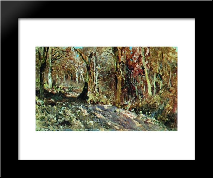 Autumn Forest 20x24 Black Modern Wood Framed Art Print Poster by Levitan, Isaac