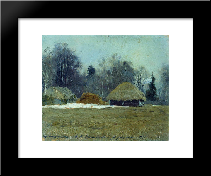 Early Spring 20x24 Black Modern Wood Framed Art Print Poster by Levitan, Isaac