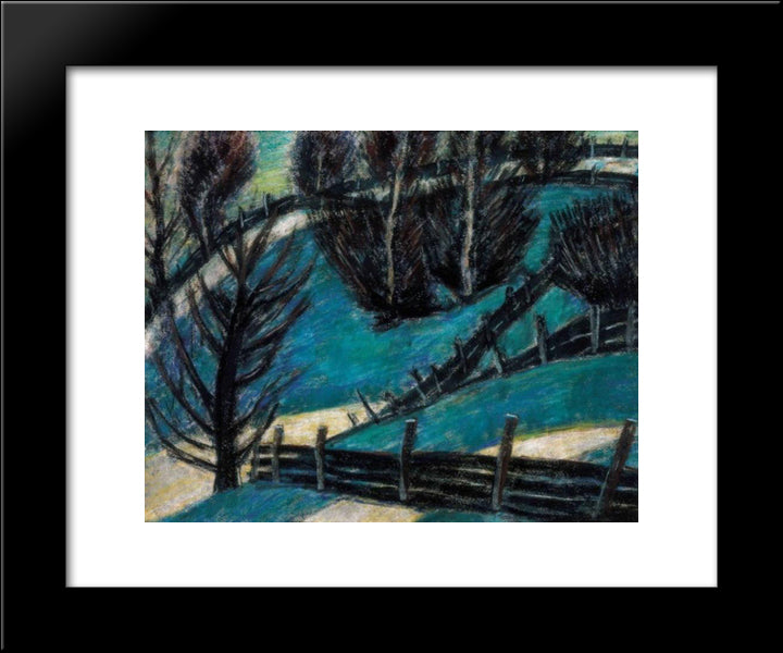 Fences 20x24 Black Modern Wood Framed Art Print Poster by Nagy, Istvan