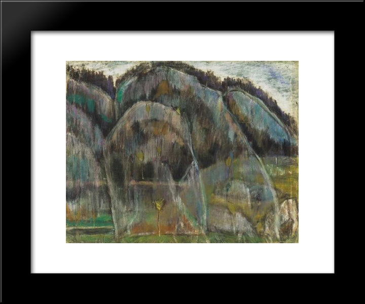 Humid Landscape In Transylvania (Bekas) 20x24 Black Modern Wood Framed Art Print Poster by Nagy, Istvan