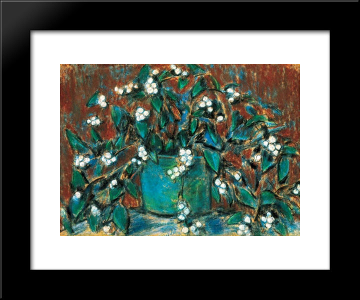 Mistletoe Bunch 20x24 Black Modern Wood Framed Art Print Poster by Nagy, Istvan