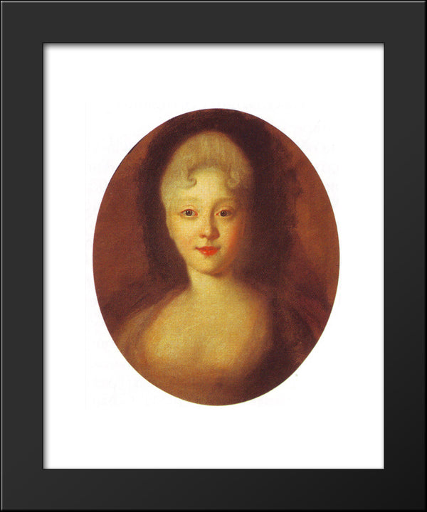 Crown Princess Elizabeth, The Future Empress 20x24 Black Modern Wood Framed Art Print Poster by Nikitin, Ivan